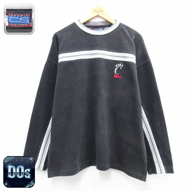 00s 長袖Tシャツ シンシナティベアキャッツ ブラック メンズXL相当 | 古着