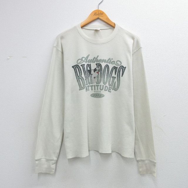 ビッグドッグス 長袖サーマルTシャツ ホワイト XL | 古着