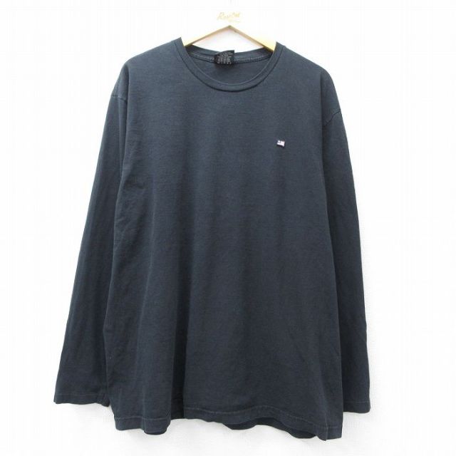 ラルフローレン 長袖Tシャツ ワンポイントロゴ ブラック メンズXL相当 | 古着