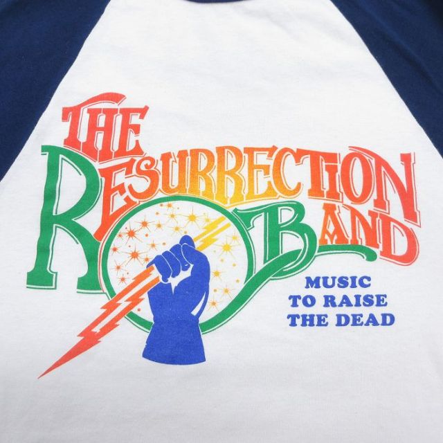 古着通販 S☆古着 7分袖 ビンテージ ロック バンド Tシャツ メンズ 00