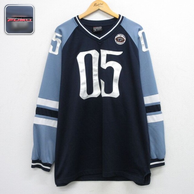 フブ 00s 長袖Tシャツ ネイビー メンズXL相当 | 古着