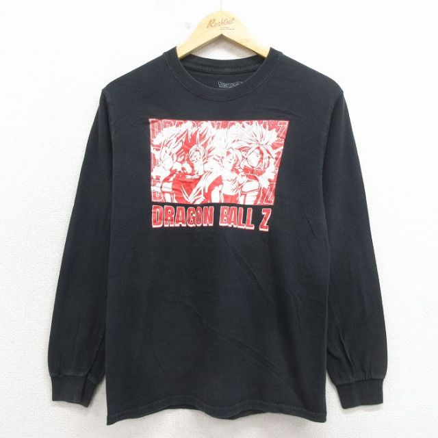 長袖Tシャツ ドラゴンボールZ ブラック メンズS相当 | 古着