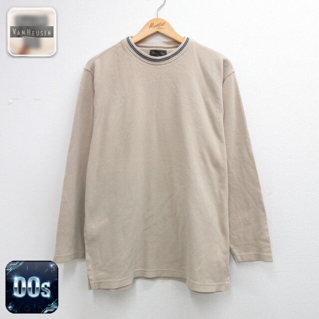 バンヒューセン 00s 長袖Tシャツ ベージュ メンズXL相当 | 古着