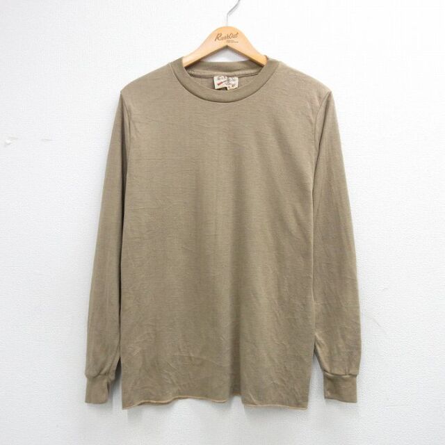 カベラス 80s 長袖サーマルTシャツ ベージュ メンズM相当 | 古着