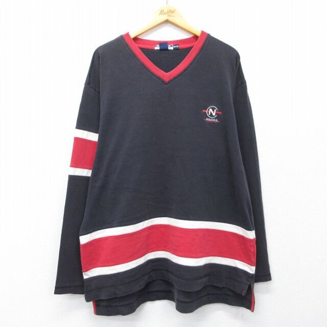 ノーティカ 長袖Tシャツ コンペティション ブラック メンズXL相当 | 古着