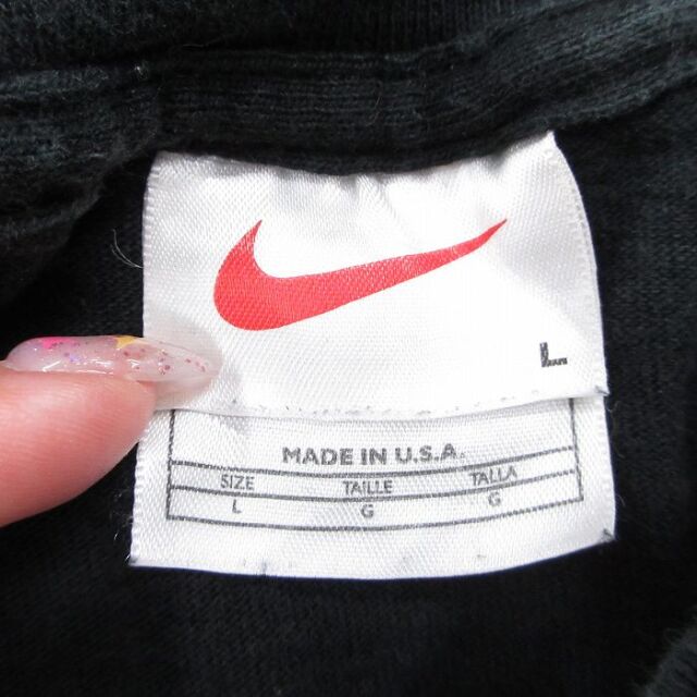 古着通販 XL☆古着 ナイキ NIKE 長袖 Tシャツ メンズ 90年代 90s ワン