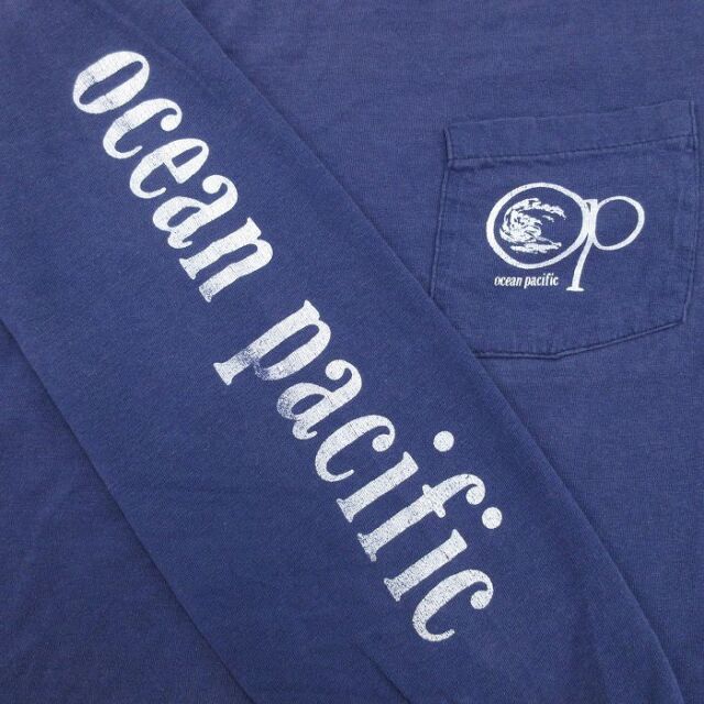 古着通販 L☆古着 オーシャンパシフィック OP 長袖 ビンテージ Tシャツ