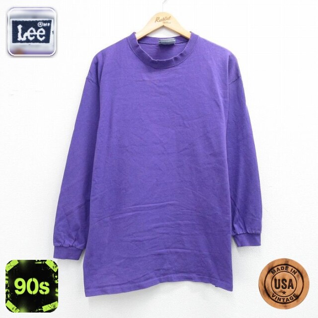 【20%OFF】リー 90s 長袖Tシャツ パープル メンズXL相当 | 古着