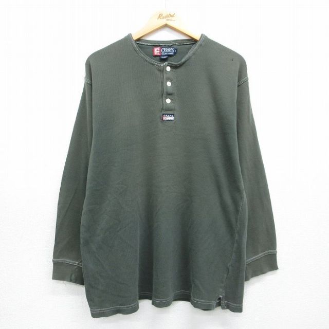 ラルフローレン 90s 長袖Tシャツ ワンポイントロゴ グリーン メンズXL相当 | 古着