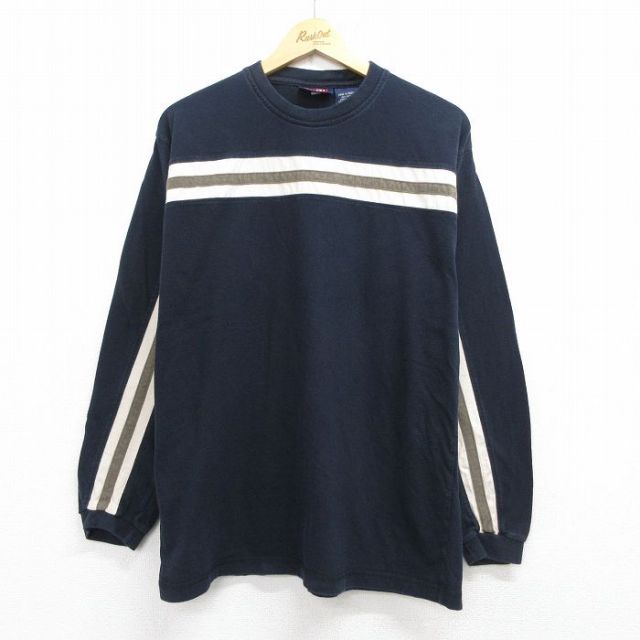 FADED GLORY 90s 長袖Tシャツ ネイビー メンズL相当 | 古着