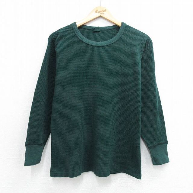 80s 長袖Tシャツ グリーン M | 古着