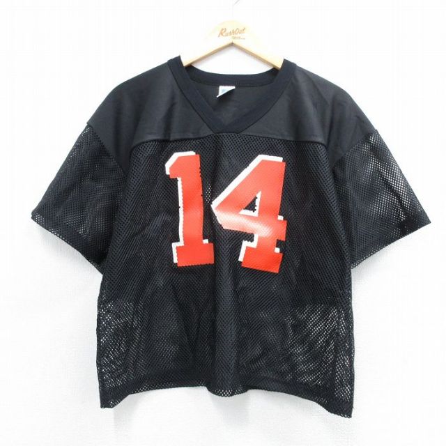 古着通販 XL☆古着 ラッセル 半袖 ビンテージ フットボール Tシャツ