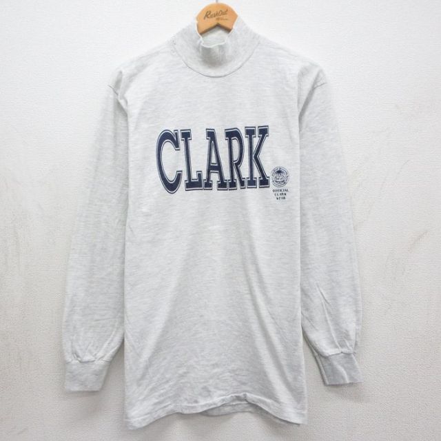 90s 長袖Tシャツ CLARK グレー メンズL相当 | 古着