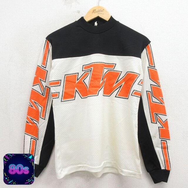 80s 長袖Tシャツ KTM ホワイト メンズM相当 | 古着