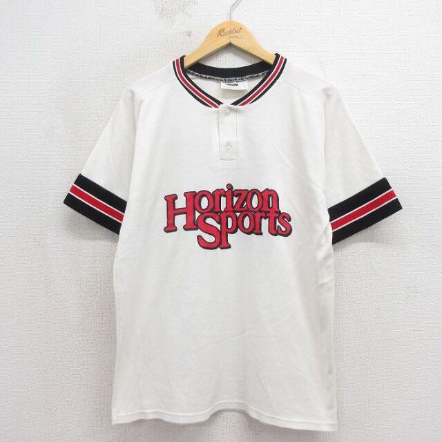80s 半袖Tシャツ Horizon ラグラン ホワイト メンズL相当 | 古着