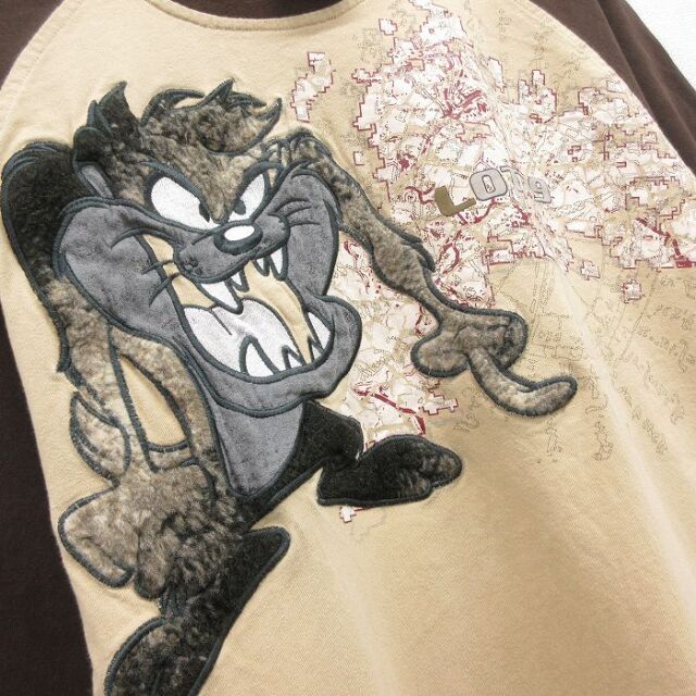古着通販 XL☆古着 LOT29 7分袖 ビンテージ Tシャツ メンズ 00年代 00s