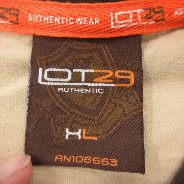 古着通販 XL☆古着 LOT29 7分袖 ビンテージ Tシャツ メンズ 00年代 00s