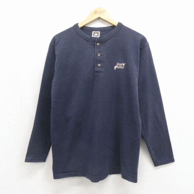 00s 長袖Tシャツ Stony ネイビー メンズM相当 | 古着