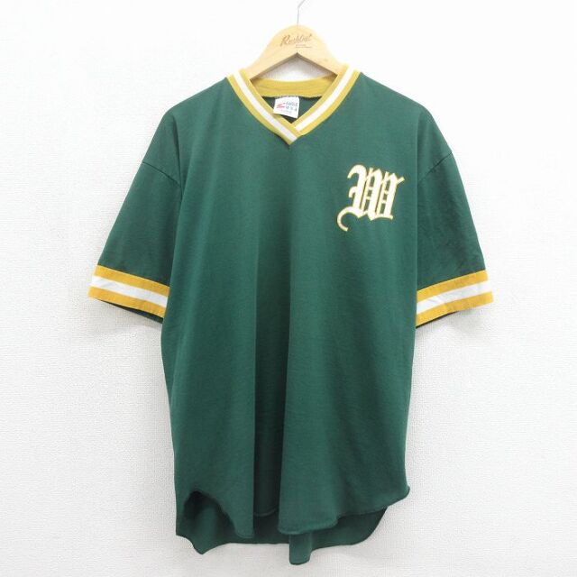 90s 半袖Tシャツ グリーン メンズXL相当 | 古着