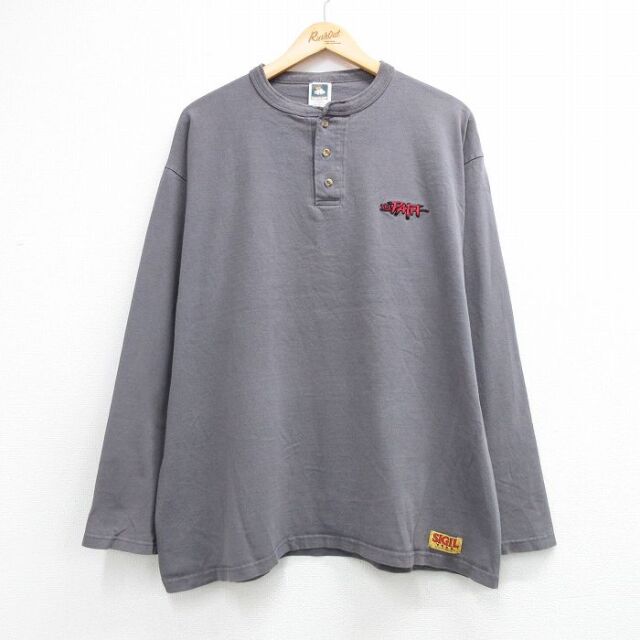 00s 長袖Tシャツ THE PATH グレー メンズXL相当 | 古着