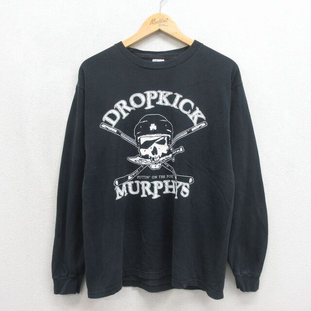 ドロップキックマーフィーズ 00s 長袖Tシャツ ドロップキックマーフィーズプリント ブラック メンズL相当 | 古着