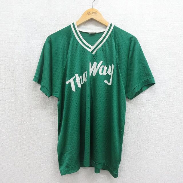 チャンピオン 70s 半袖Tシャツ The Way ラグラン グリーン メンズL相当 | 古着