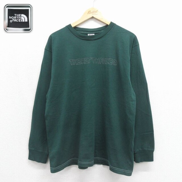 ノースフェイス 長袖Tシャツ グリーン メンズXL相当 | 古着