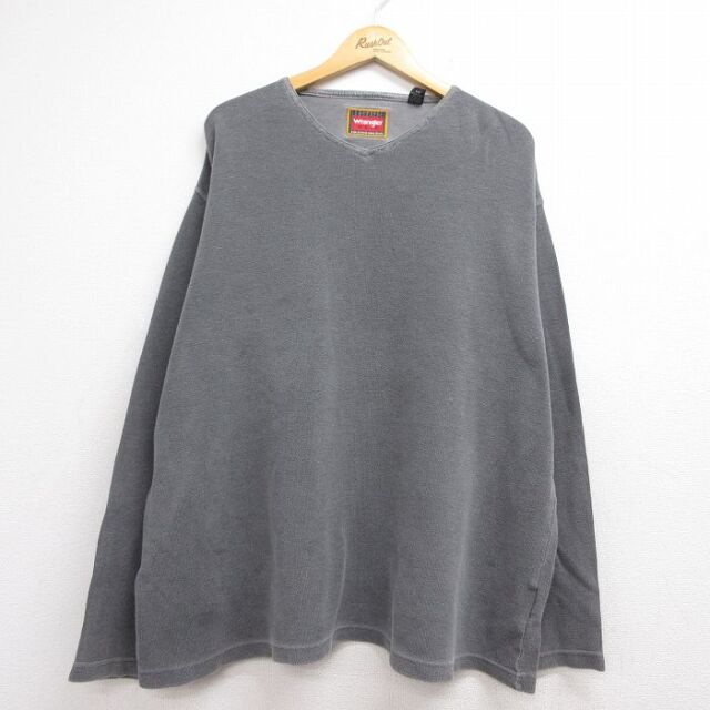 ラングラー 長袖Tシャツ グレー メンズXL相当 | 古着