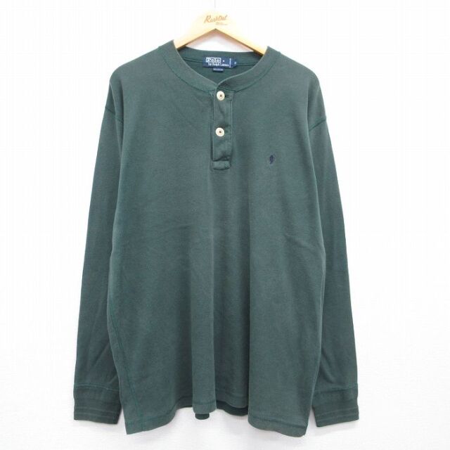 【L-XL】90s ポロ・ラルフローレン フットボール シャツ 長袖Tシャツ 古着通販 XL☆古着 ラルフローレン 長袖 ブランド Tシャツ メンズ 90