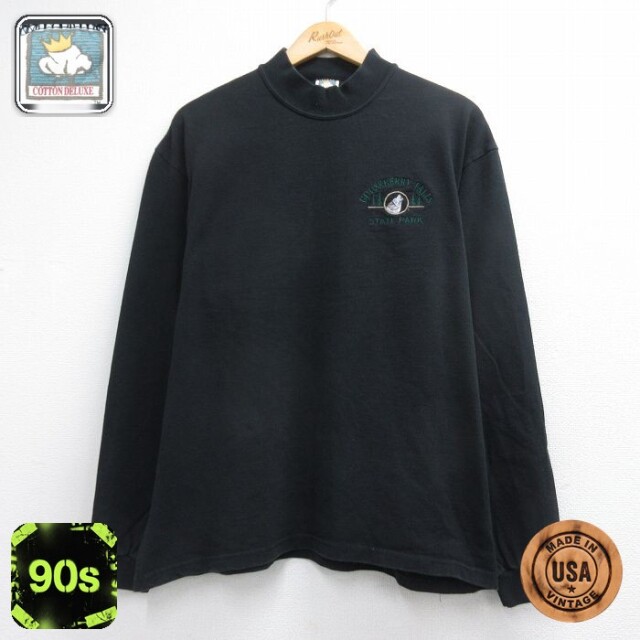 90s 長袖Tシャツ グースベリー ブラック メンズXL相当 | 古着