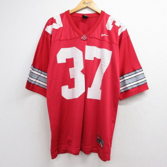 ナイキ 00s 半袖Tシャツ ユニフォーム レッド メンズXL相当 | 古着