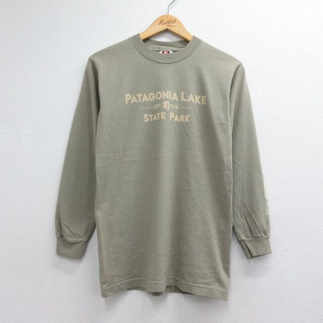 パタゴニア 00s 長袖Tシャツ パタゴニアレイク カーキ メンズS相当 | 古着