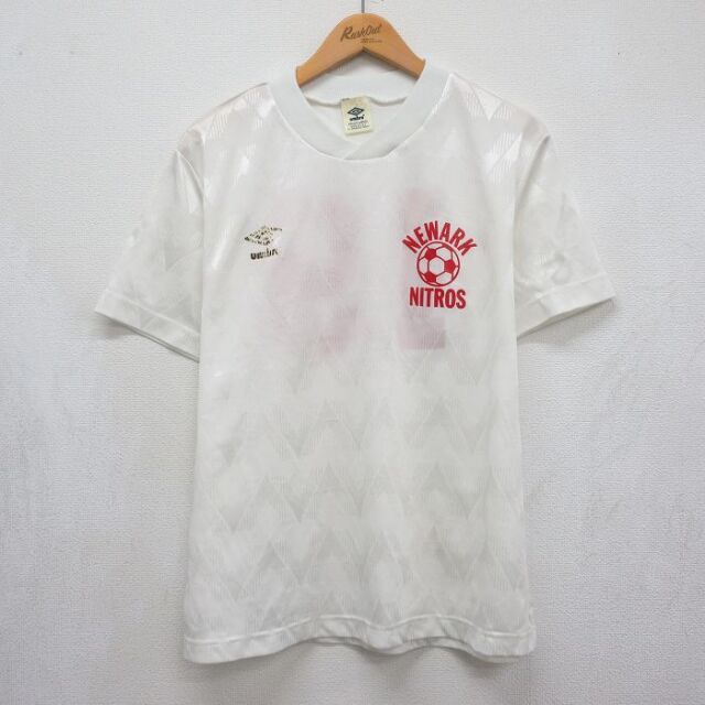 アンブロ 90s 半袖Tシャツ NEWARK ホワイト メンズL相当 | 古着