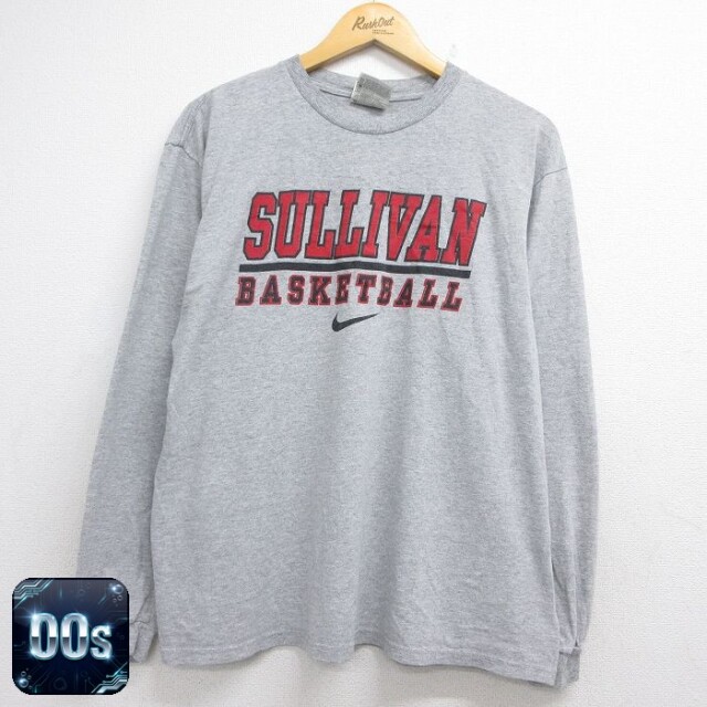 ナイキ 00s 長袖Tシャツ SULLIVAN バスケットボール グレー メンズL相当 | 古着