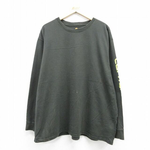 カーハート 長袖Tシャツ カーキ メンズXL相当 | 古着