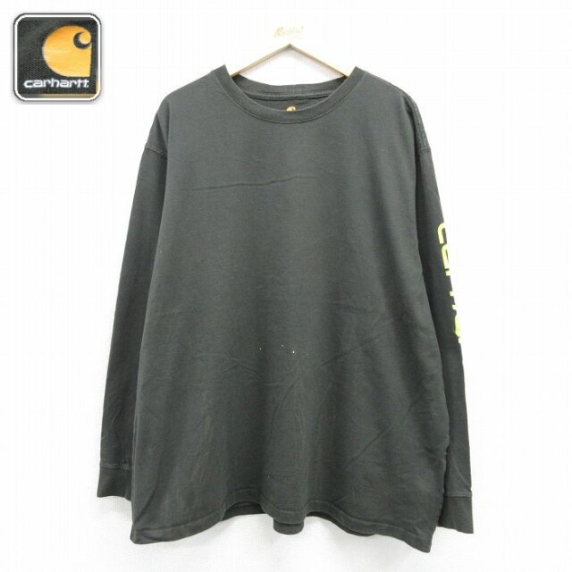 カーハート 長袖Tシャツ カーキ メンズXL相当 | 古着
