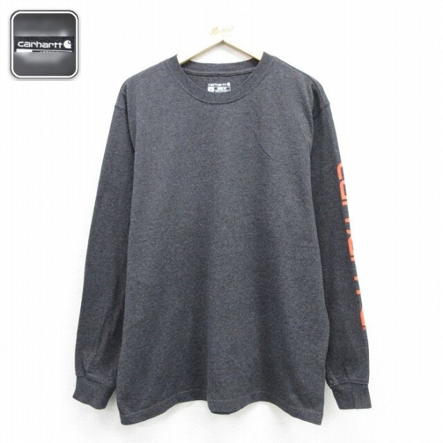カーハート 長袖Tシャツ 霜降り グレー メンズXL相当 | 古着