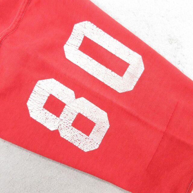 古着通販 L☆古着 半袖 ビンテージ フットボール Tシャツ メンズ 70