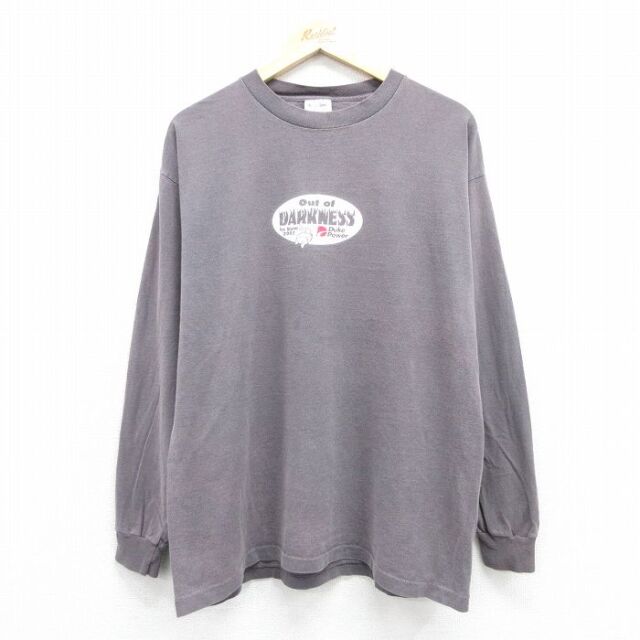90s 長袖Tシャツ DARKNESS グレー メンズXL相当 | 古着