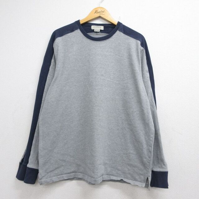 ジェイクルー 00s 長袖Tシャツ 霜降り グレー メンズXL相当 | 古着