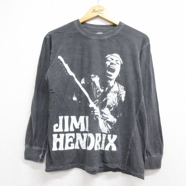 ロック バンド 長袖Tシャツ ジミヘンドリックス ブラック メンズL相当 | 古着