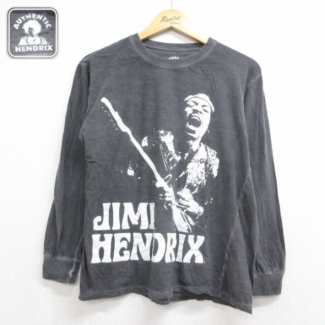 ロック バンド 長袖Tシャツ ジミヘンドリックス ブラック メンズL相当 | 古着