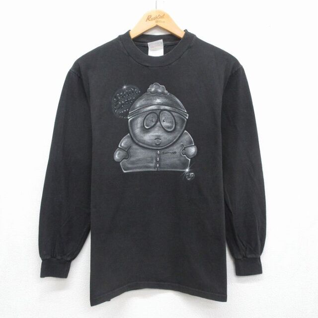 ヘインズ 00s 長袖Tシャツ サウスパーク ブラック メンズM相当 | 古着