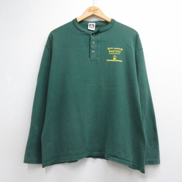 古着通販 XL☆古着 長袖 ビンテージ Tシャツ メンズ 90年代 90s ROCKY