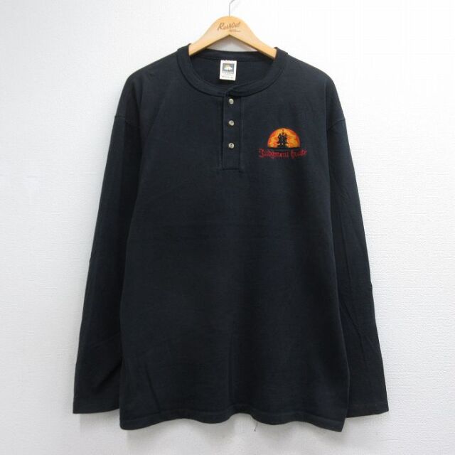 古着通販 XL☆古着 長袖 ビンテージ Tシャツ メンズ 90年代 90s