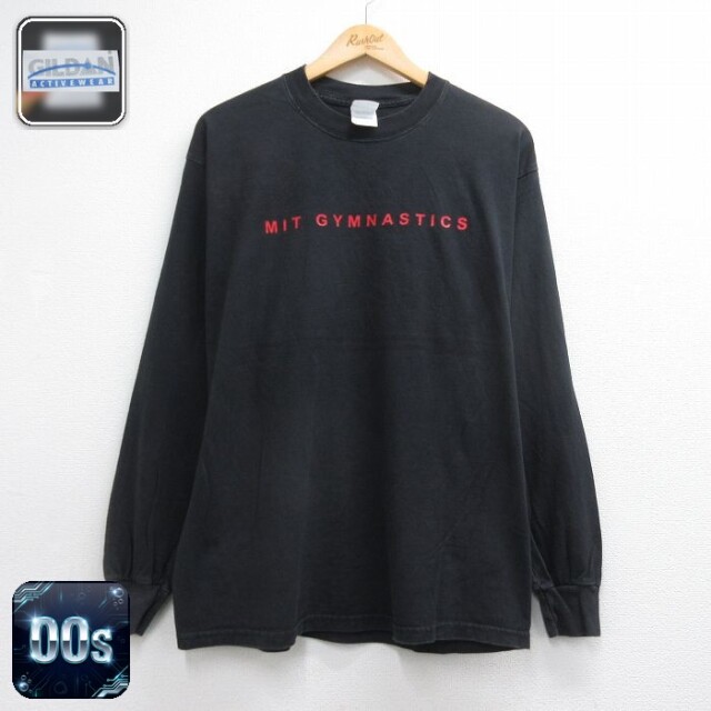 00s 長袖Tシャツ MIT GYMNASTICS ブラック メンズL相当 | 古着