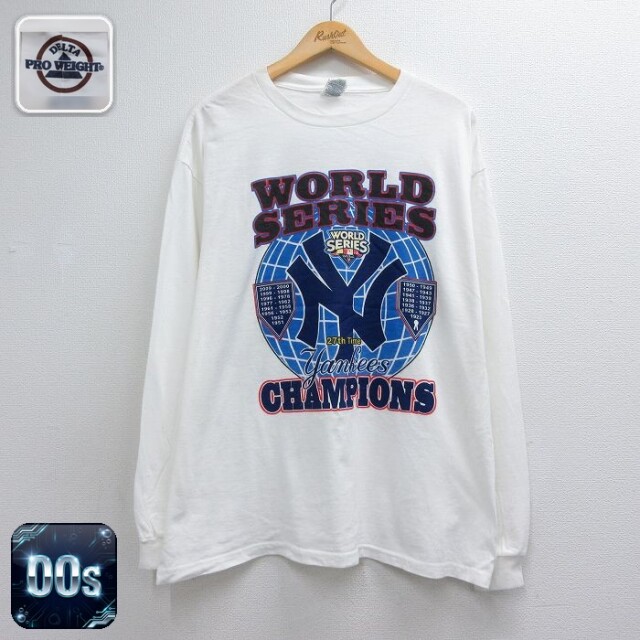 古着通販 XL☆古着 長袖 ビンテージ Tシャツ メンズ 00年代 00s MLB