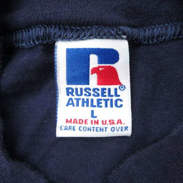 古着通販 L☆古着 ラッセル 長袖 ビンテージ Tシャツ メンズ 90年代