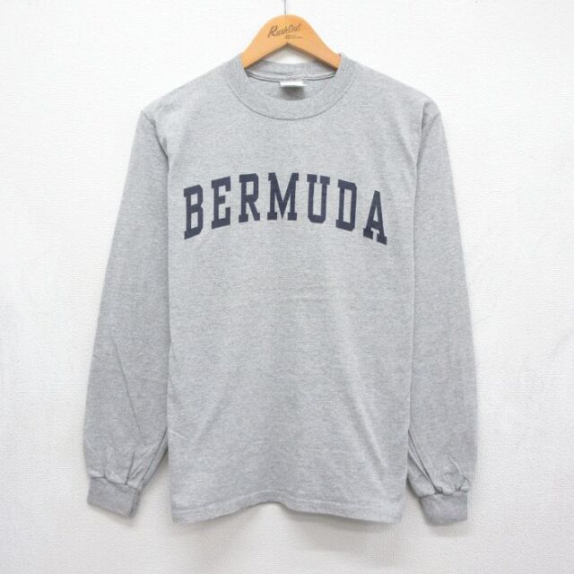 00s 長袖Tシャツ BERMUDA グレー メンズM相当 | 古着