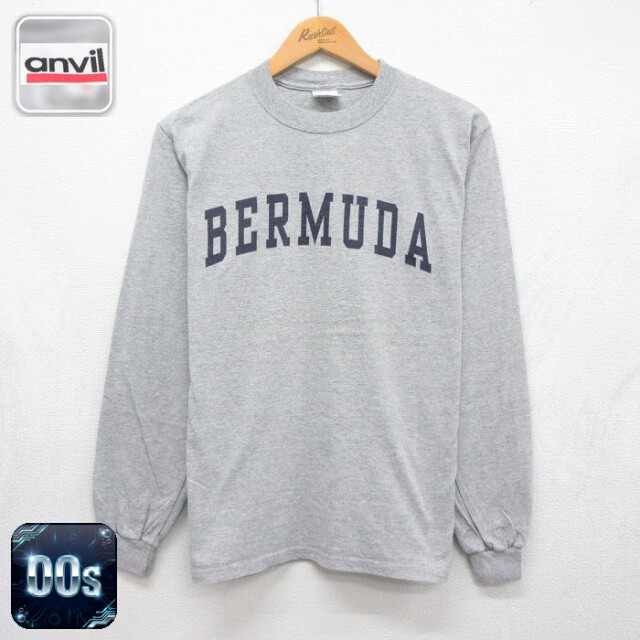 00s 長袖Tシャツ BERMUDA グレー メンズM相当 | 古着